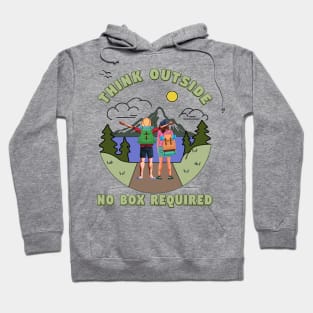 Think Outside - No Box Required Hoodie